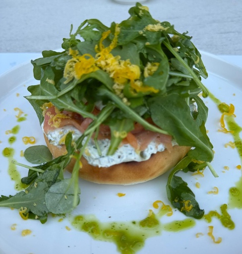 Cypriot Smoked Salmon Bagel